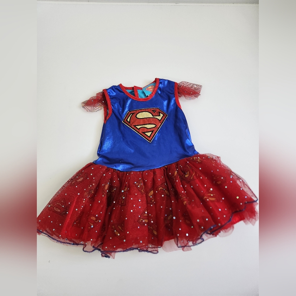 Supergirl tutu Halloween‎ costume dress Little Girls Size Small